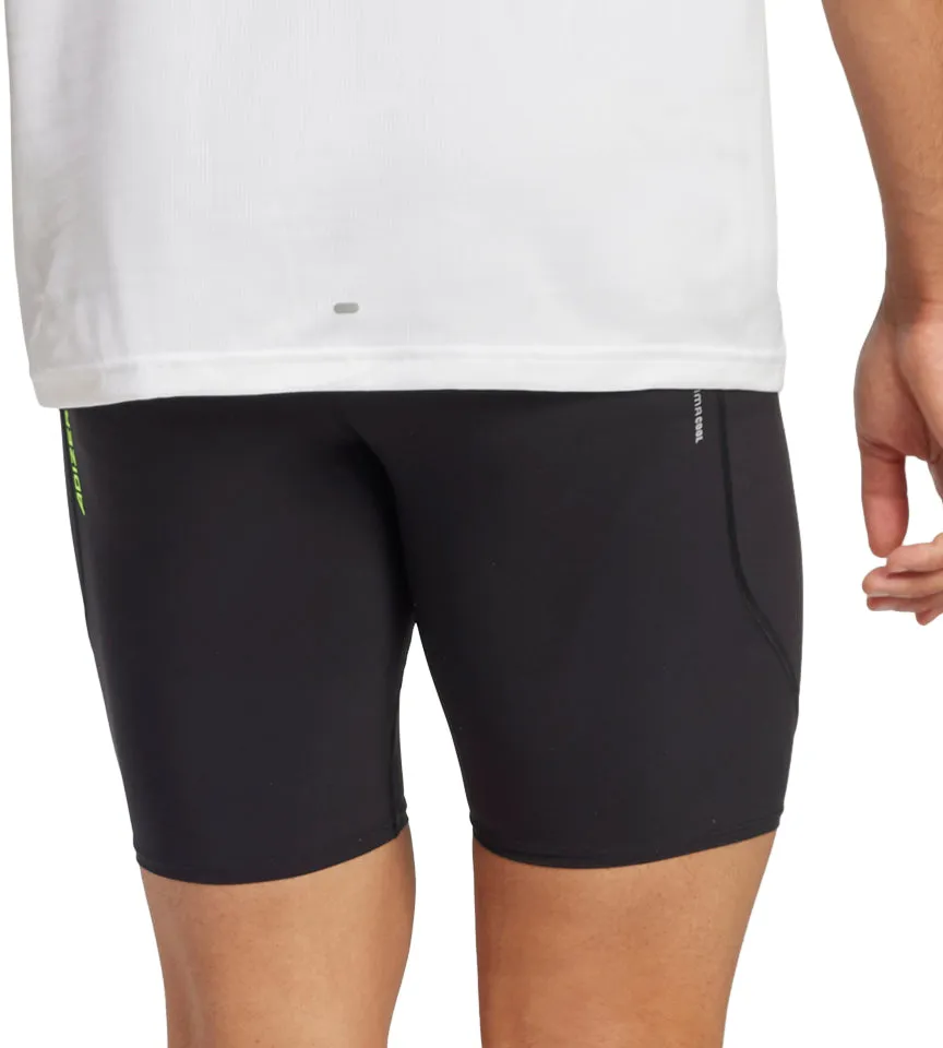 adidas Adizero Mens Short Running Tights - Black