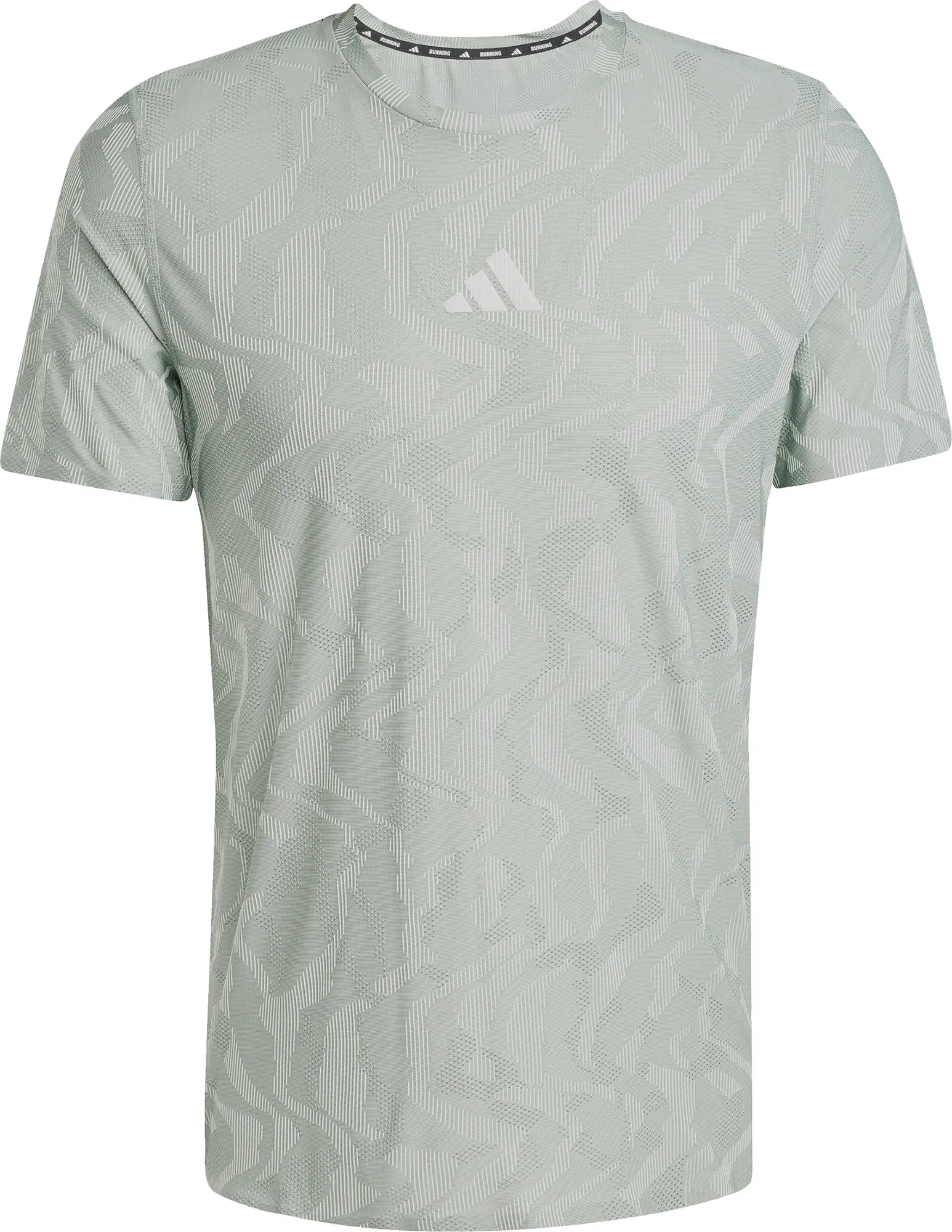 adidas Ultimate Engineered ClimaCool  Short Sleeve Mens Running Top - Green
