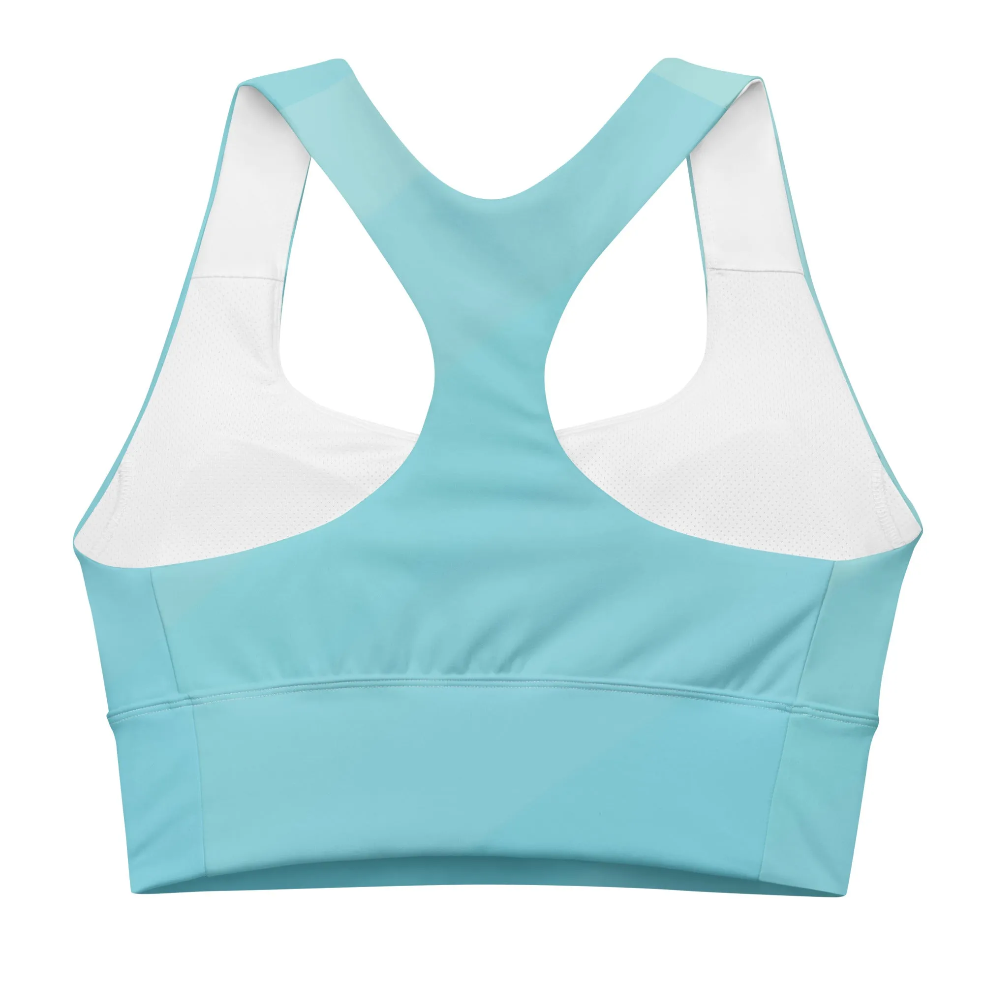 Aqua green longline sports bra, lioness-love
