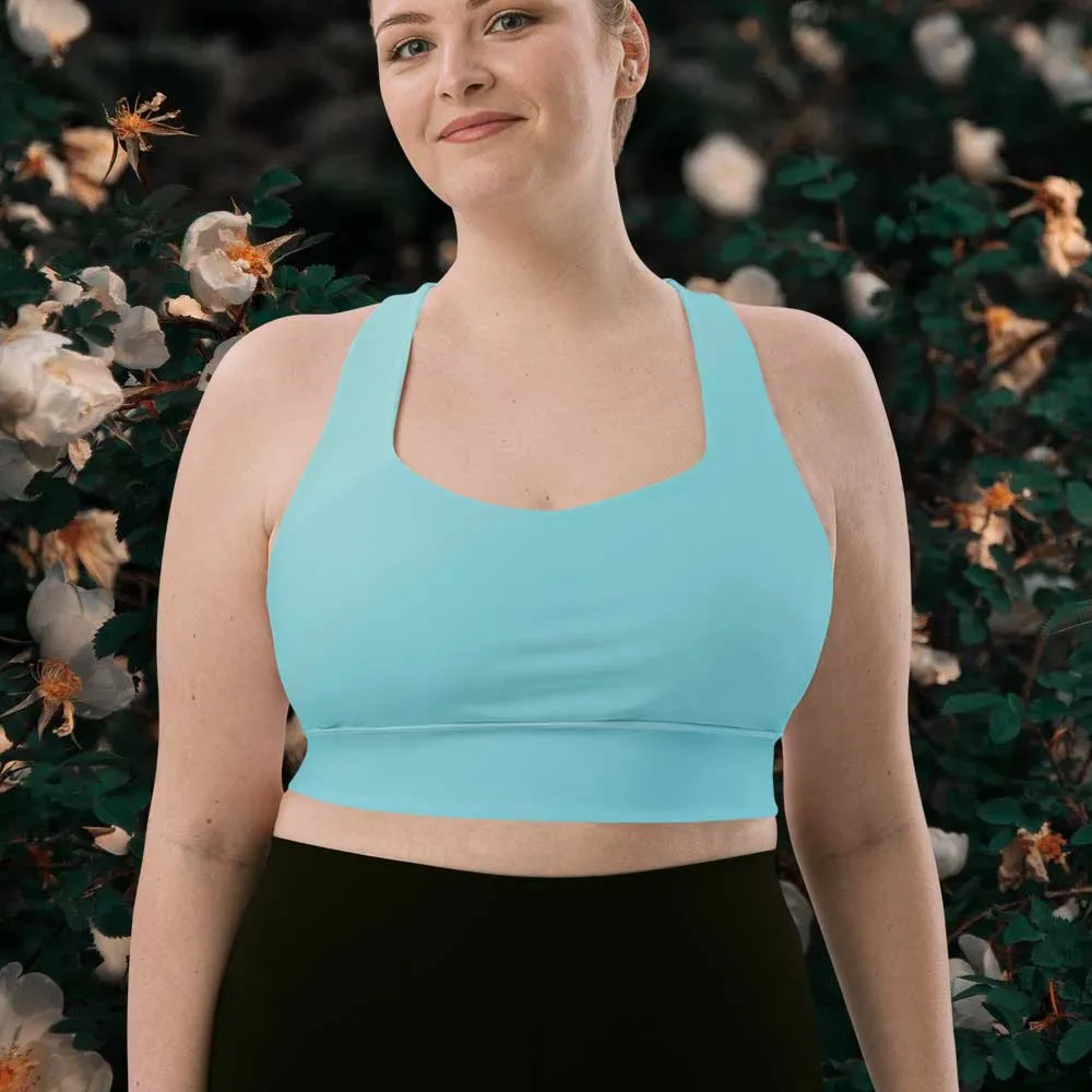 Aqua green longline sports bra, lioness-love