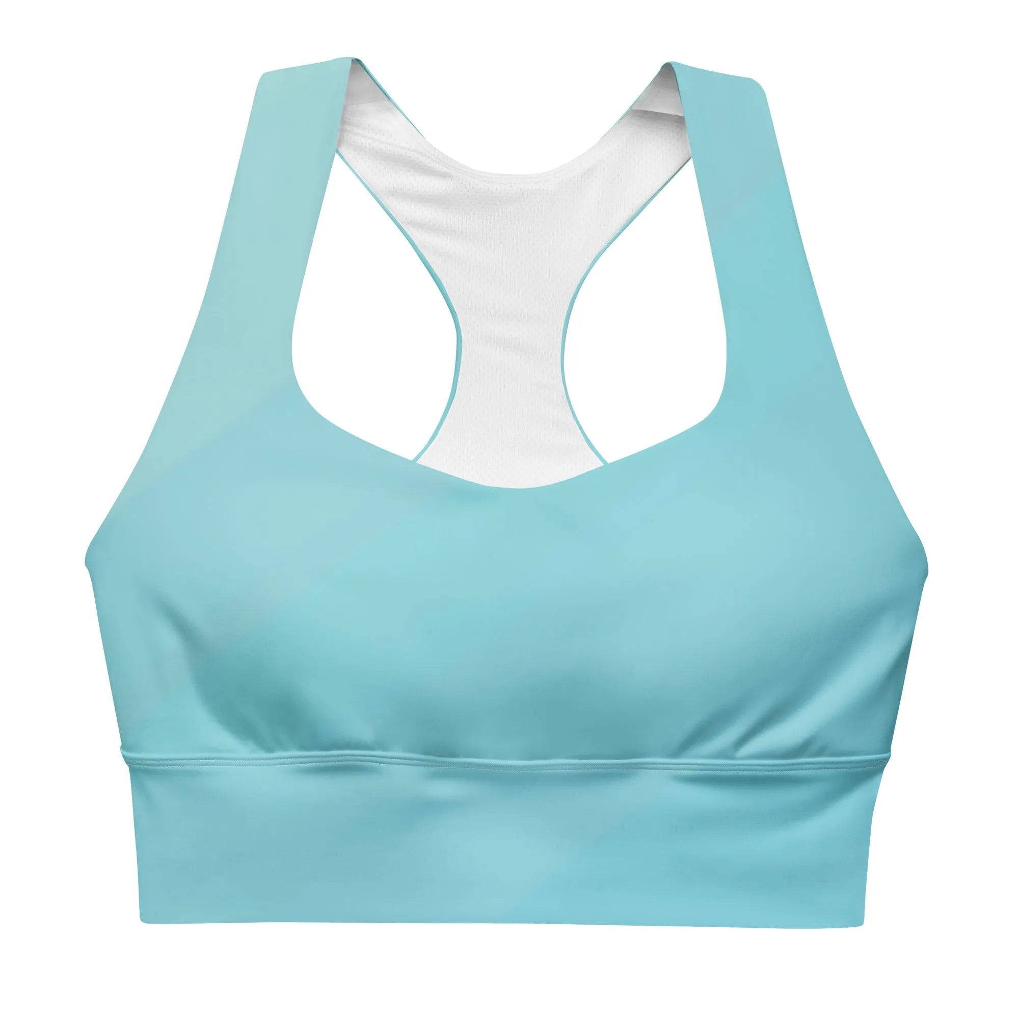 Aqua green longline sports bra, lioness-love