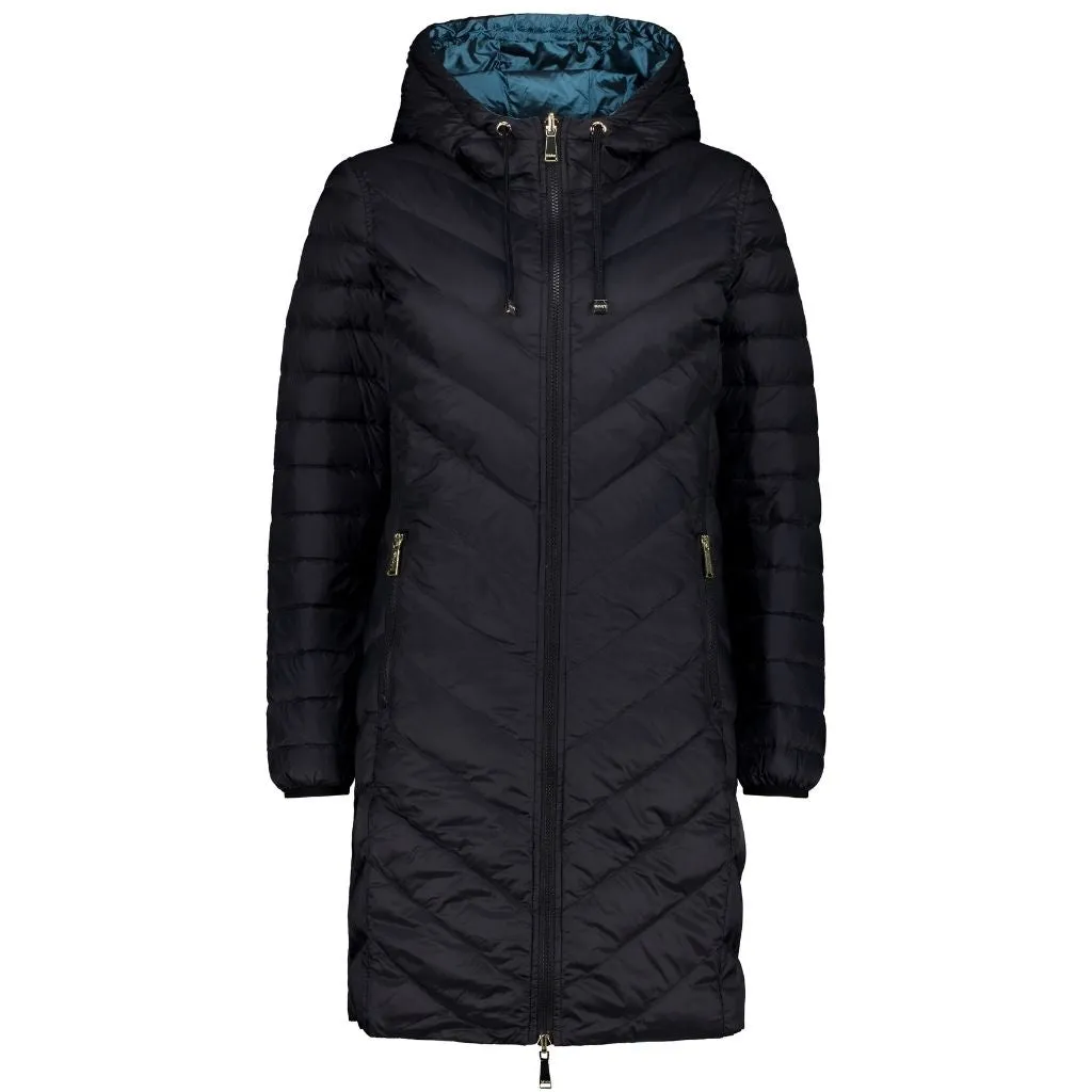 Arnie Women's 90/10 Reversible Down Coat - Black/Empire