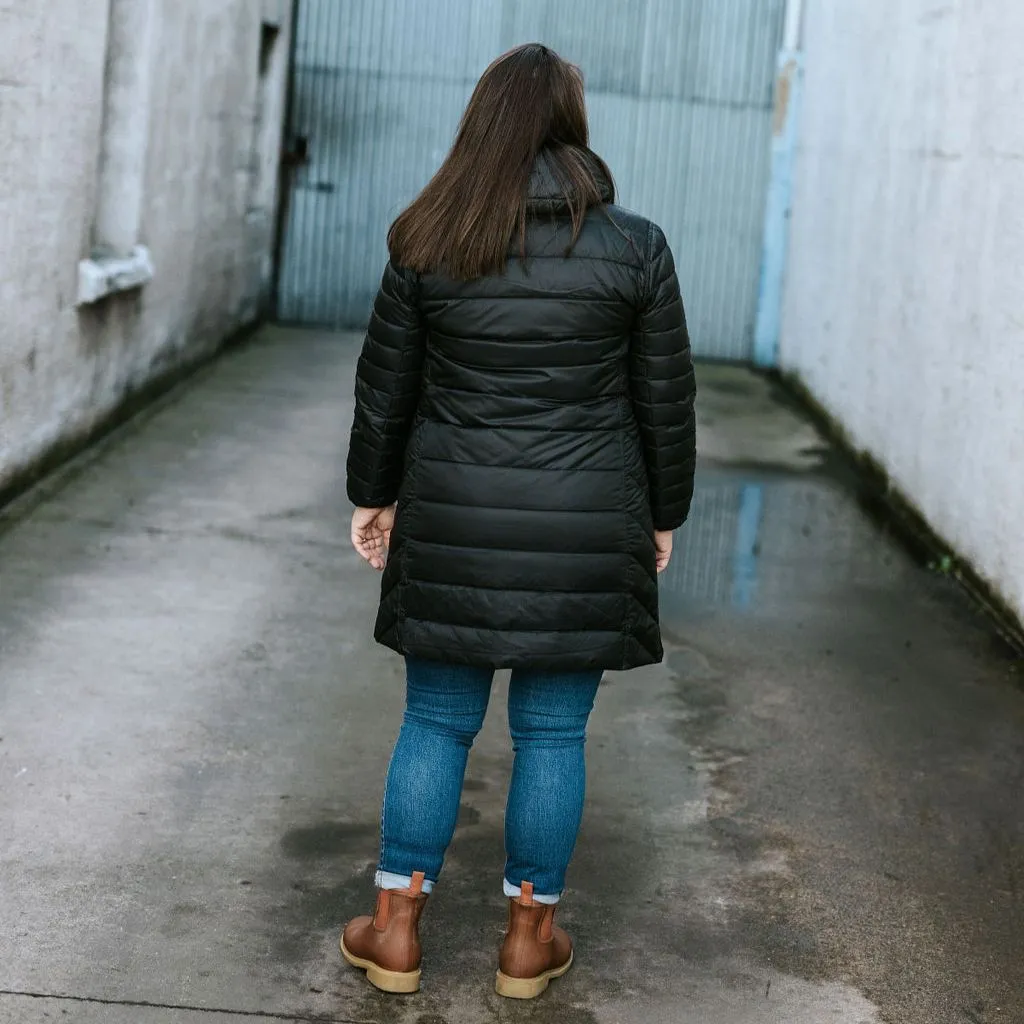Arnie Women's 90/10 Reversible Down Coat - Black/Empire