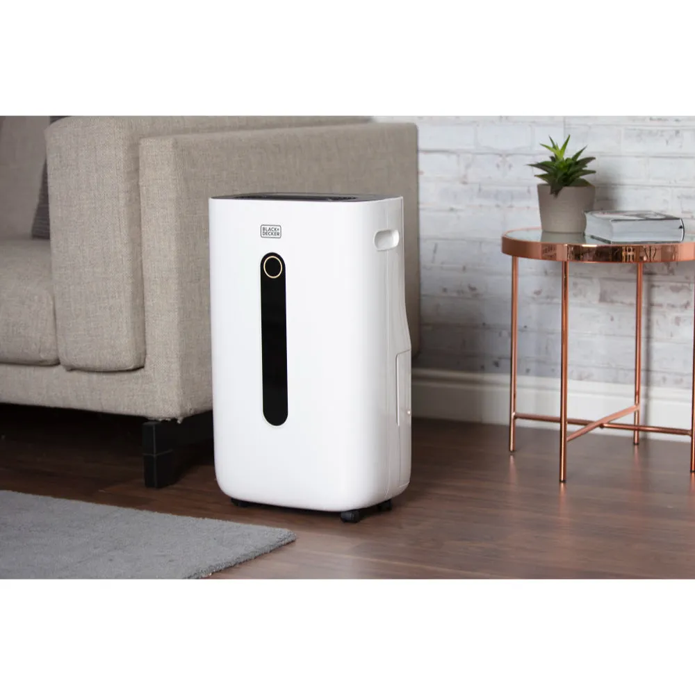 Black Decker Dehumidifier 20L  - White