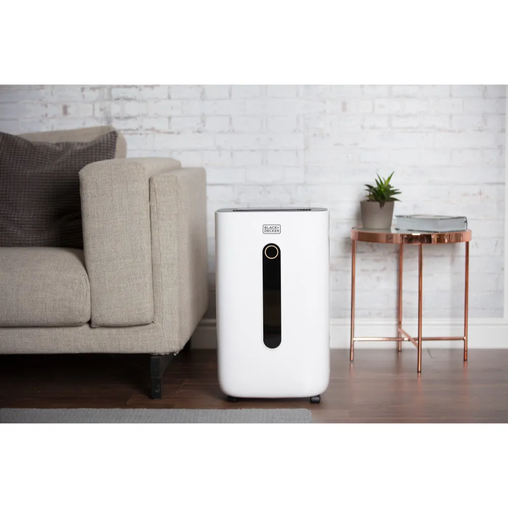 Black Decker Dehumidifier 20L  - White