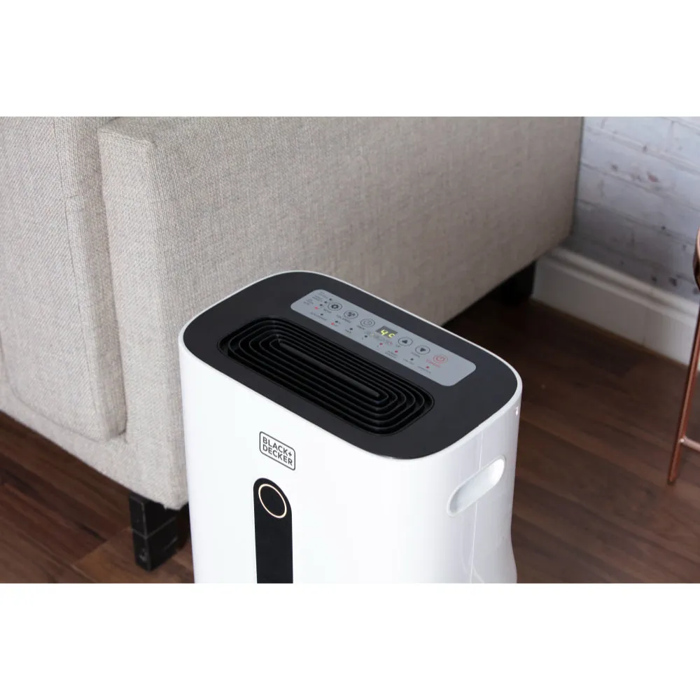 Black Decker Dehumidifier 20L  - White