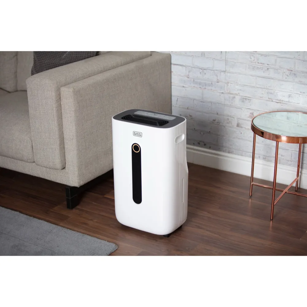 Black Decker Dehumidifier 20L  - White