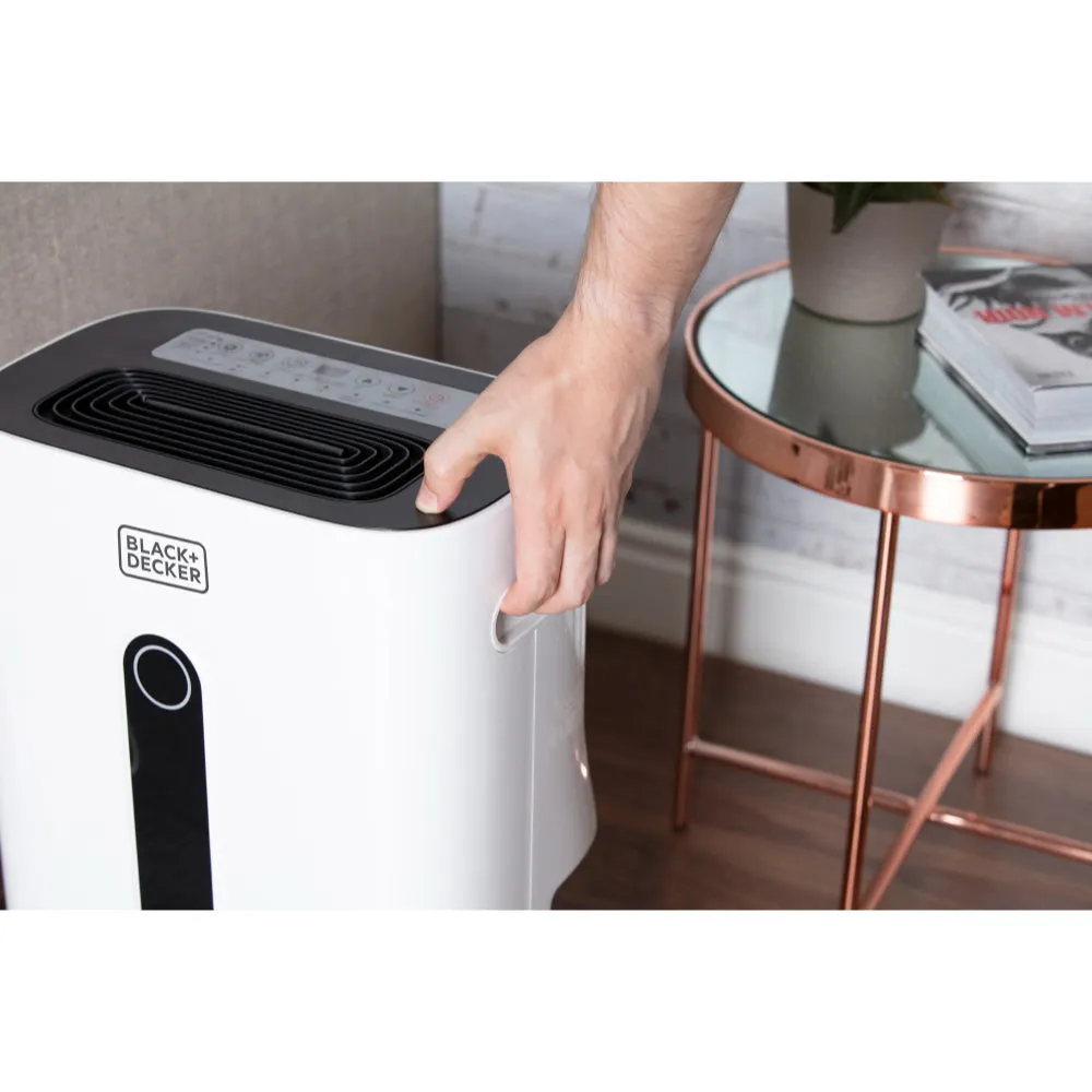 Black Decker Dehumidifier 20L  - White