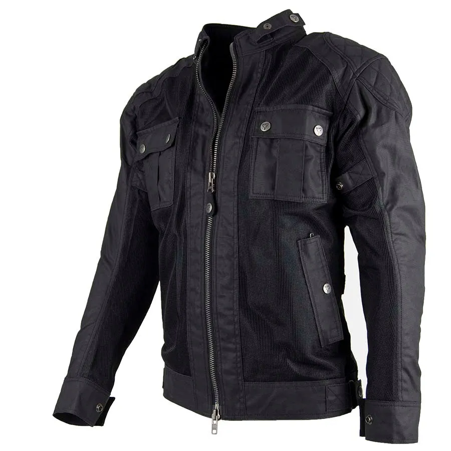 By City Men's Teneree Venty II Mesh Textile Jacket - Black