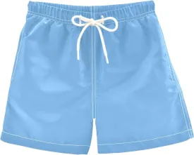 DOMIKING Neon Green Boys' Swim Trunks Mesh Lining Toddler Swim Shorts Quick Dry for Kids Adjustable Waist 2T-16