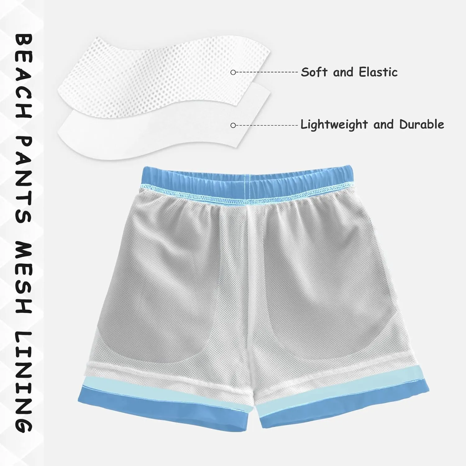 DOMIKING Neon Green Boys' Swim Trunks Mesh Lining Toddler Swim Shorts Quick Dry for Kids Adjustable Waist 2T-16