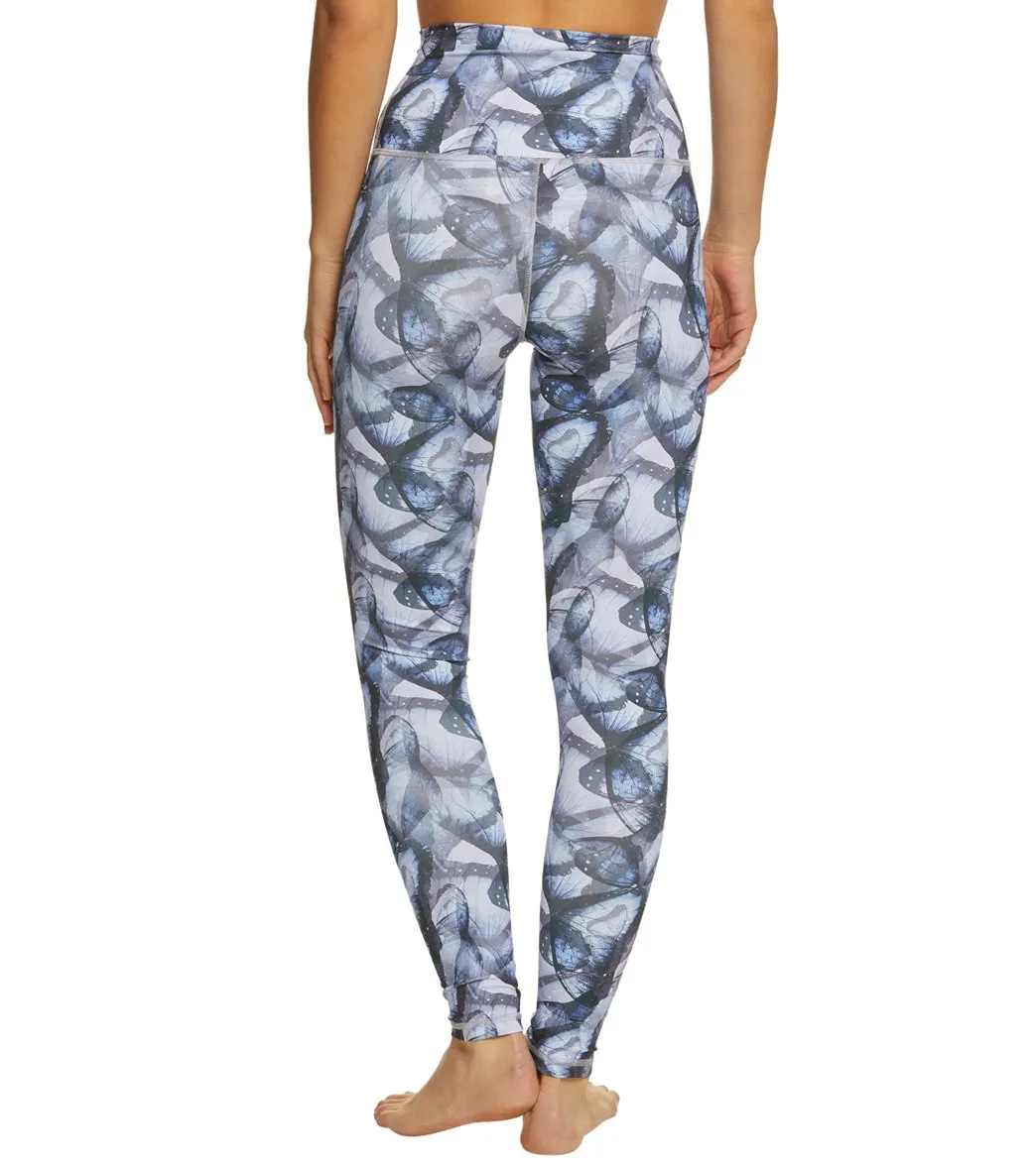 DYI High Waist Signature Butterfly Printed Yoga Leggings