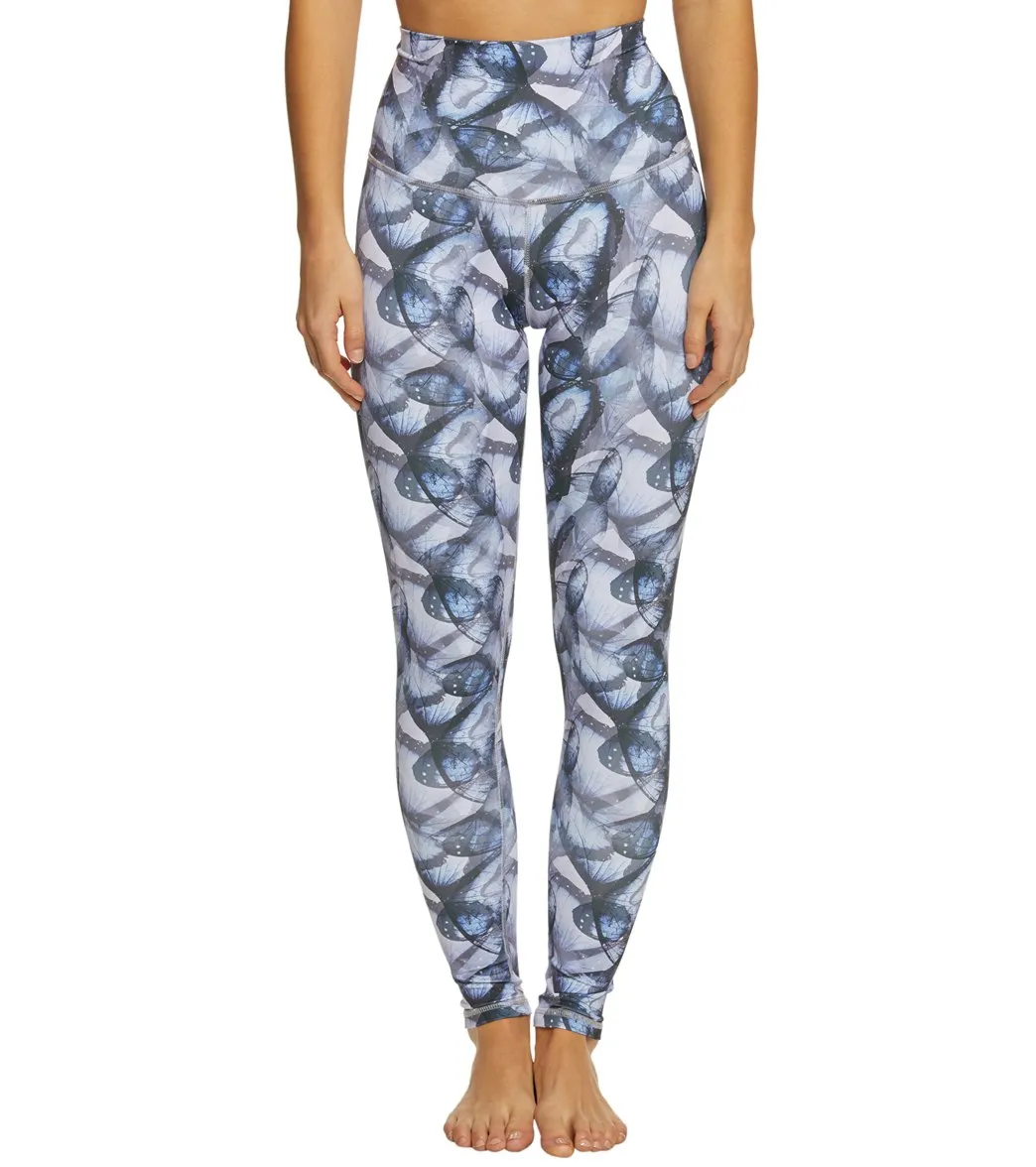 DYI High Waist Signature Butterfly Printed Yoga Leggings