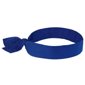 Ergodyne Chill-Its 6700 Evaporative Cooling Bandana Headband - Solid Blue