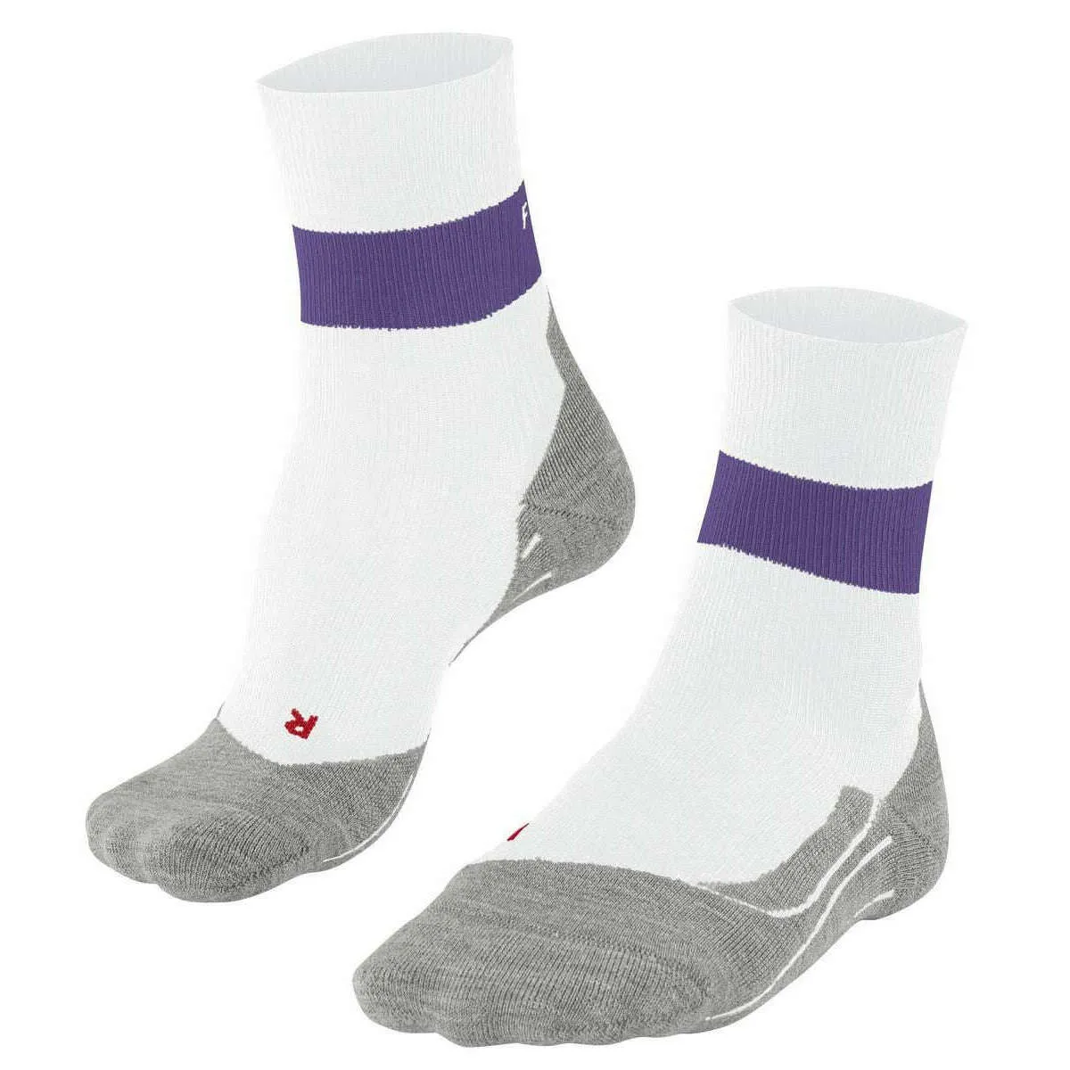 Falke White RU Compression Stabilizing Running Socks