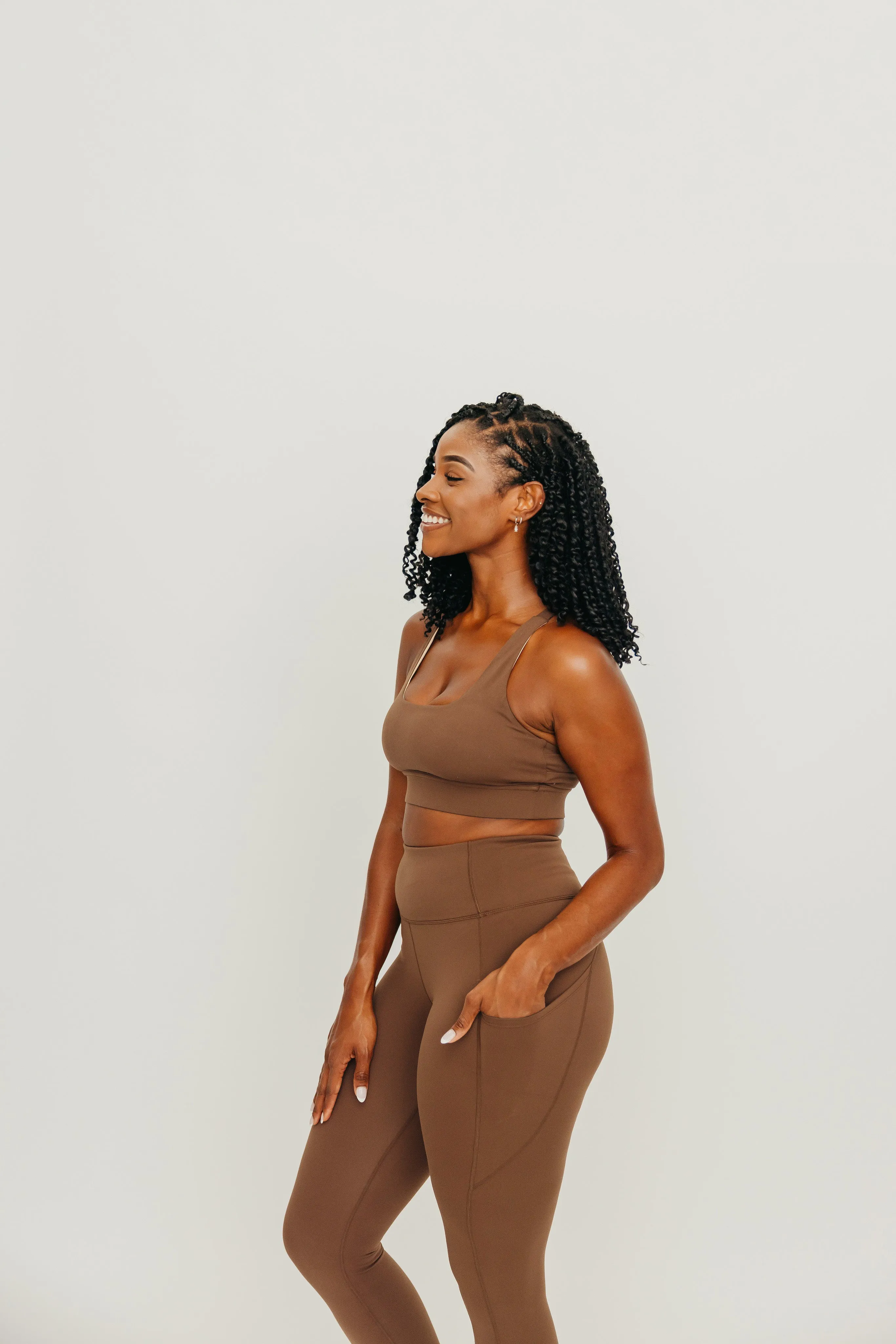 Fearless Sports Bra - Brown | MT LUXE