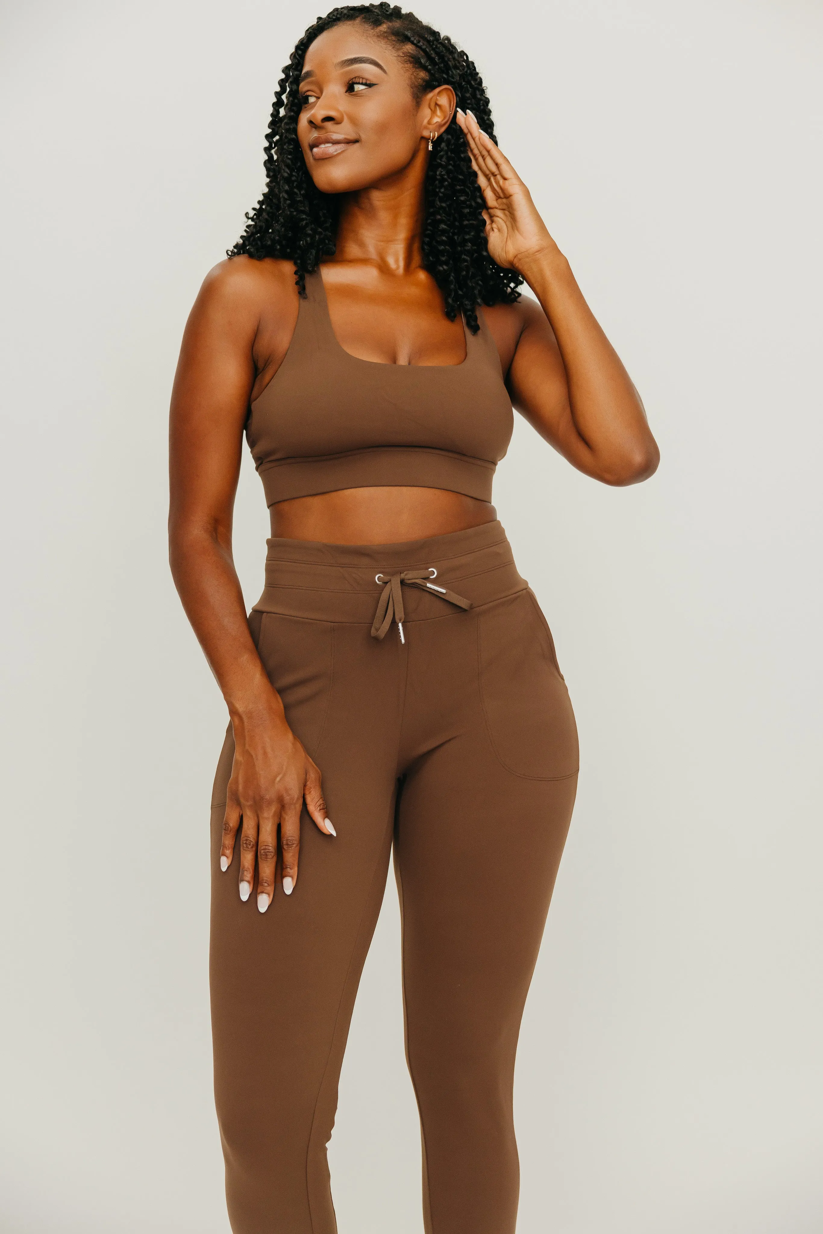 Fearless Sports Bra - Brown | MT LUXE