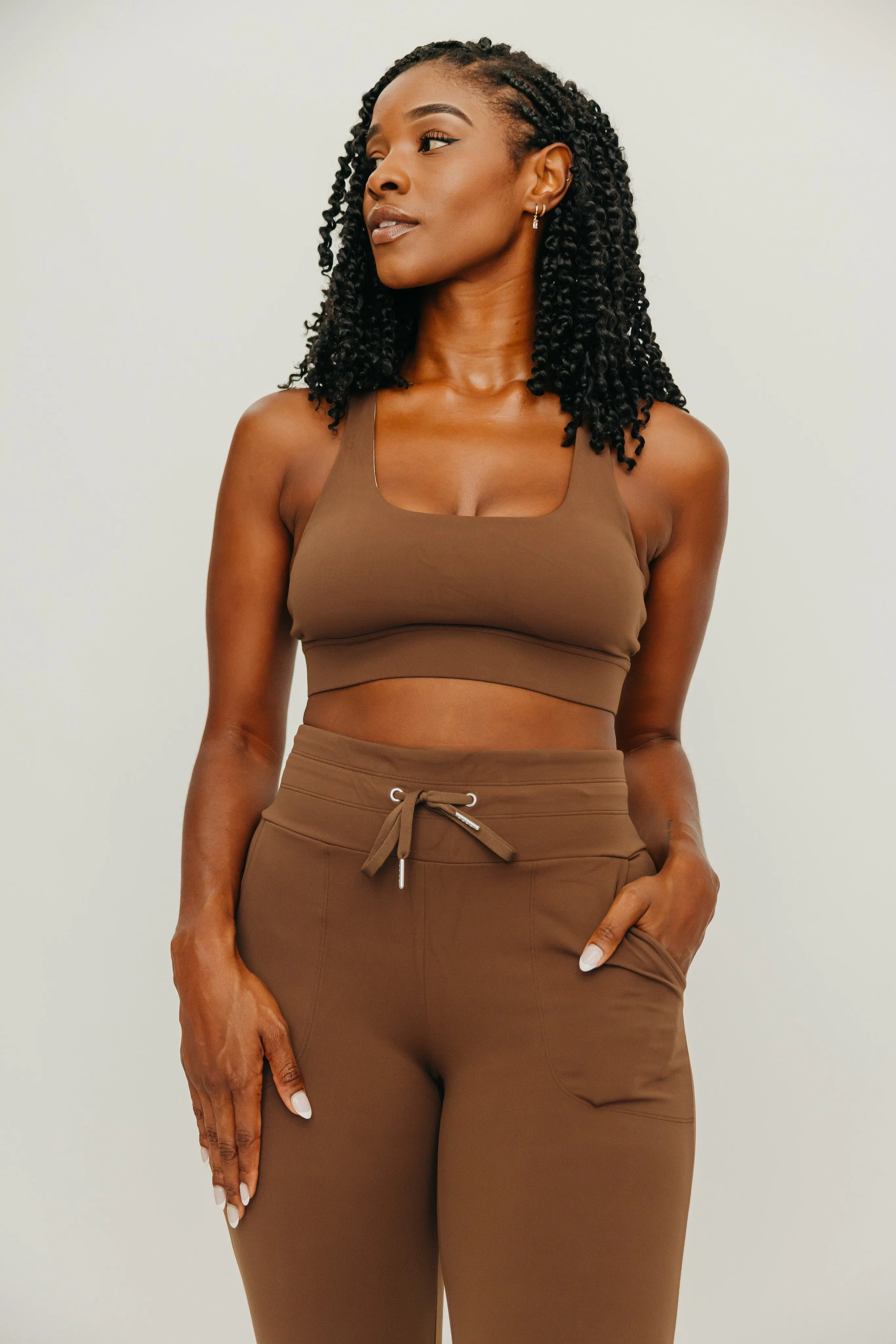 Fearless Sports Bra - Brown | MT LUXE