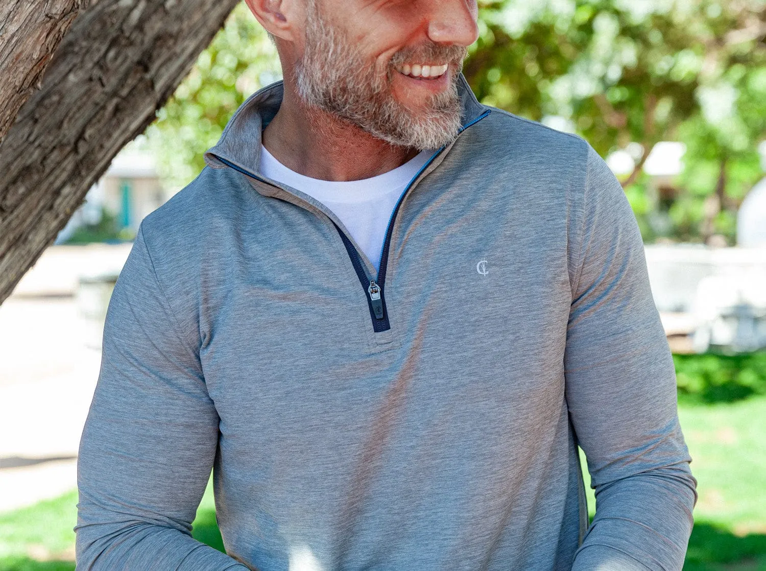 Feather Performance Pullover - Heather Gray