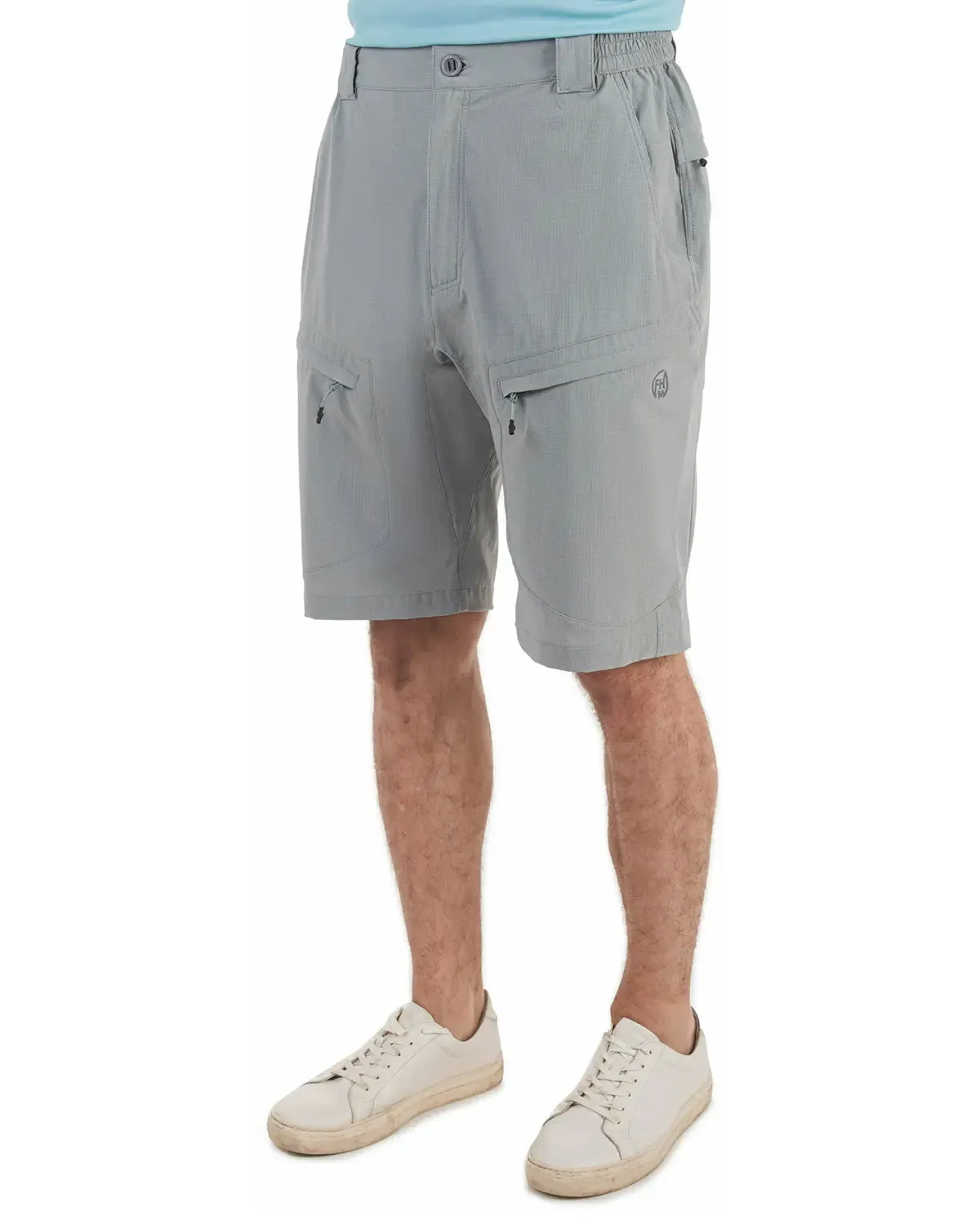 FHM Flow Hiking Shorts UV Protection Light Grey UPF 50 