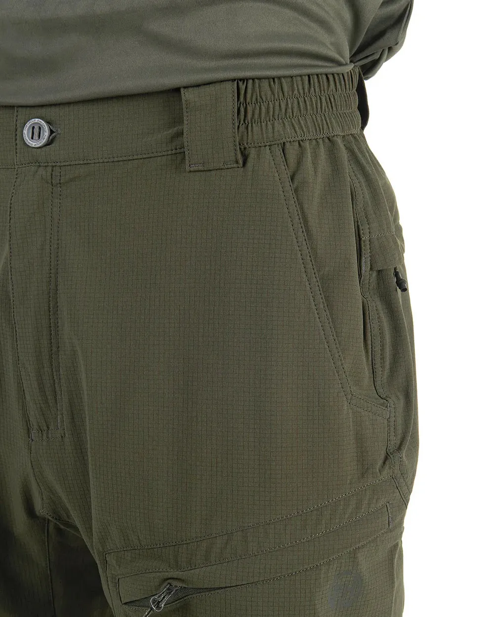 FHM Flow Spandex Shorts Khaki Quick Dry UV Protection UPF 50 