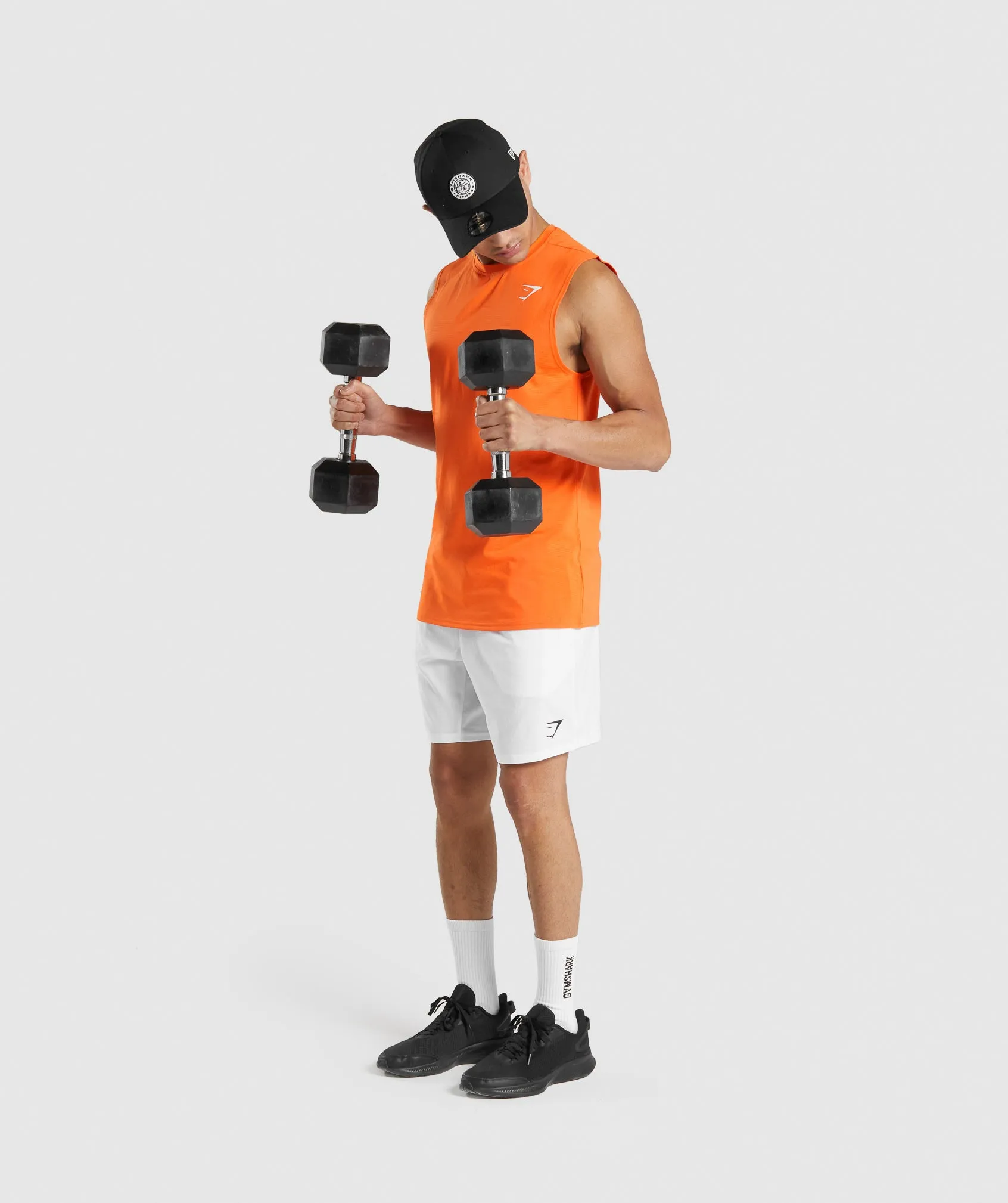 Gymshark Arrival Sleeveless Tee - Orange