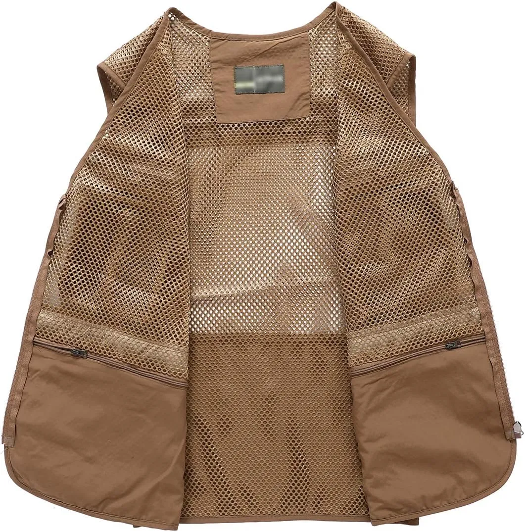 Hbufnha Fishing Vest Outdoor Work Vests Unisex Hunting Travel Photography Safari Multi Pockets