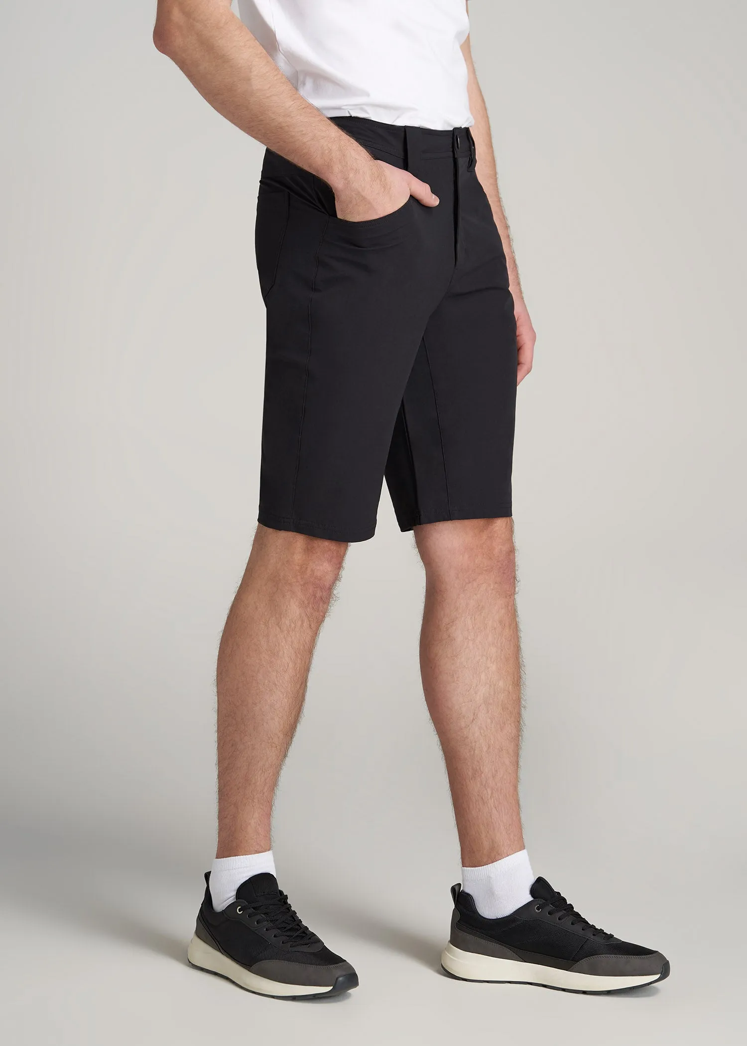 Hiking Shorts for Tall Men in Black
