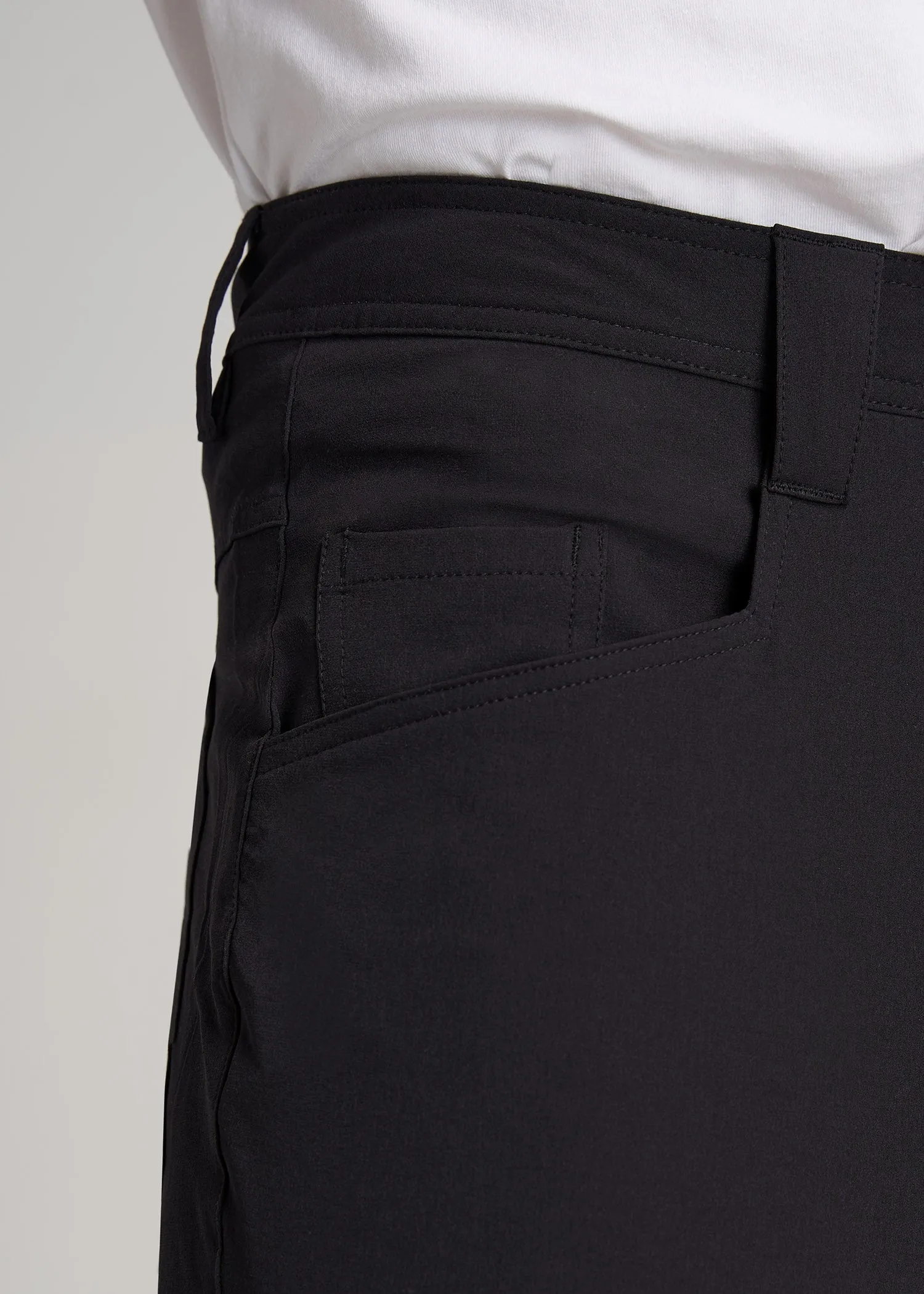 Hiking Shorts for Tall Men in Black
