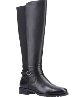 Hush Puppies Vanessa Womens Wider Calf Long Leg Leather Boot