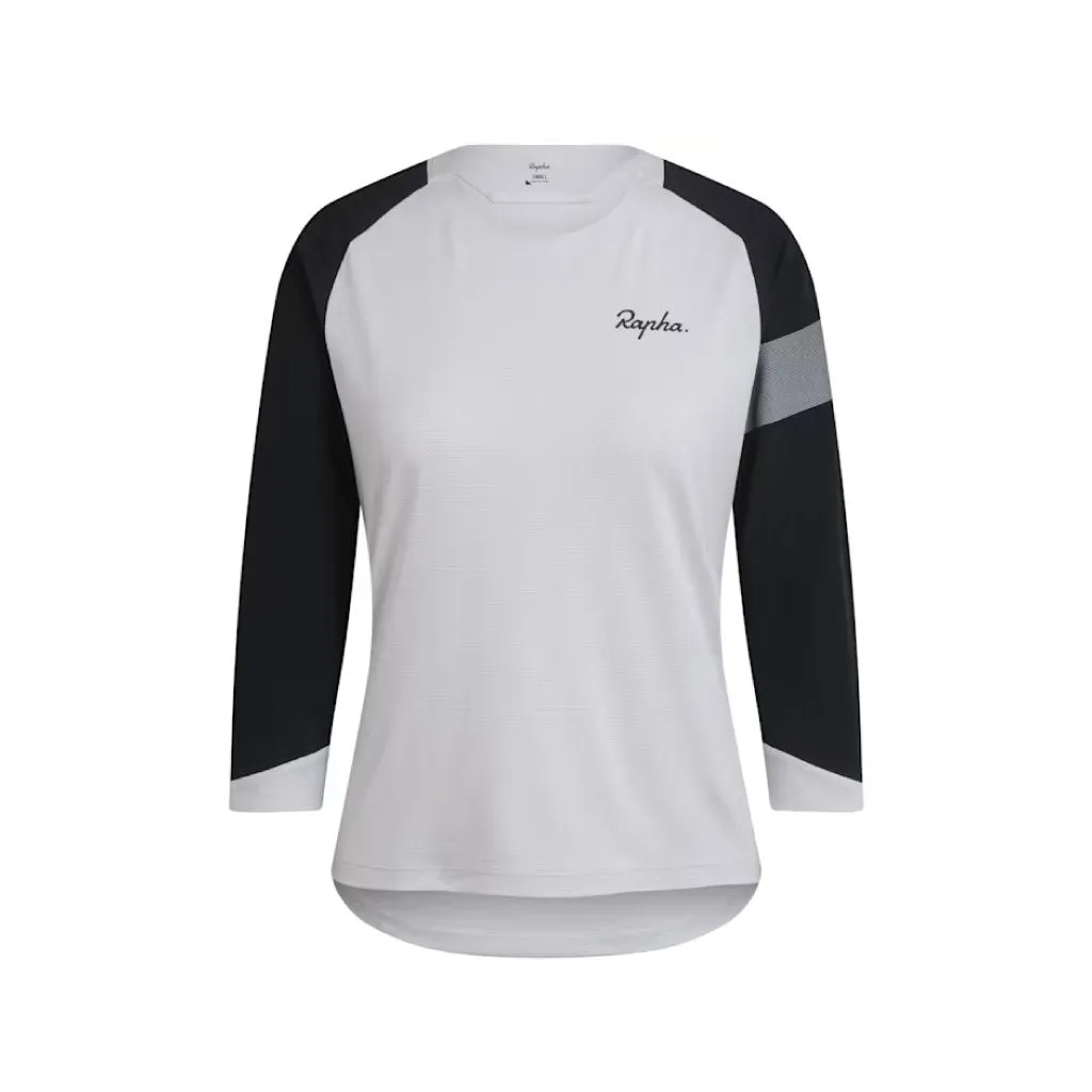 Jersey Rapha Women's Trail 3/4 Light Grey/Black