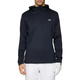 J.Lindeberg Aerial Quarter Zip Hoodie - JL Navy