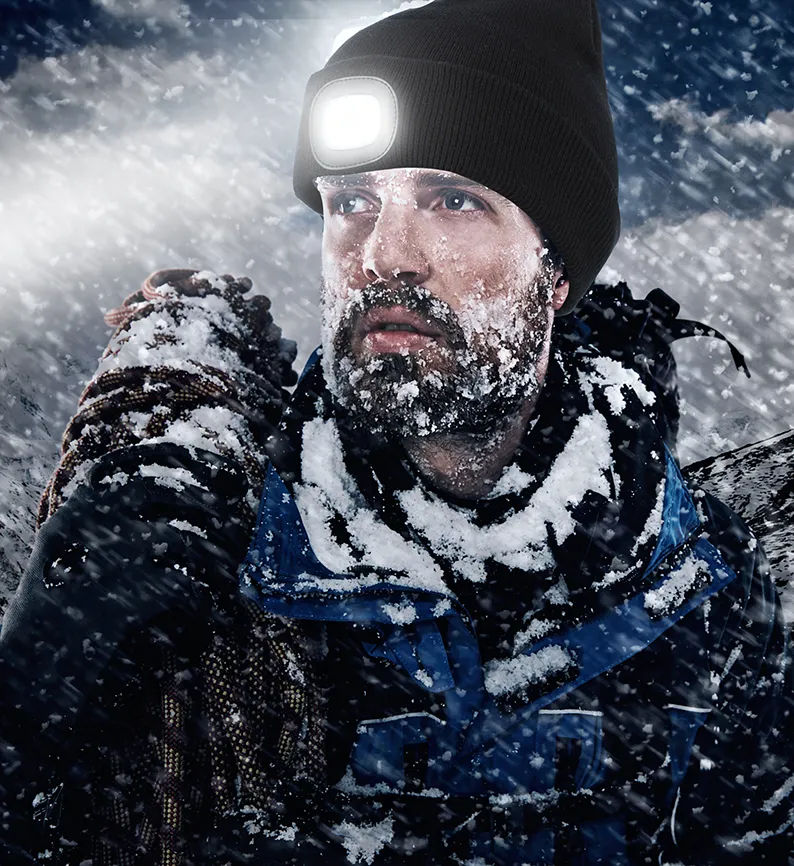 Led Rechargeable Beanie Hat Fa-5828-1