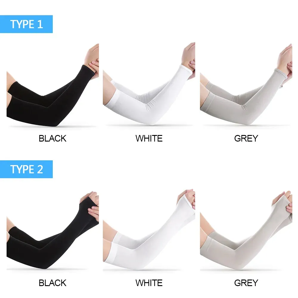 Lixada Cooling Arm Sleeves Men Women UV Sun Protection Long Arms Sleeves Cover for Cycling Running Golfing Football Basketball