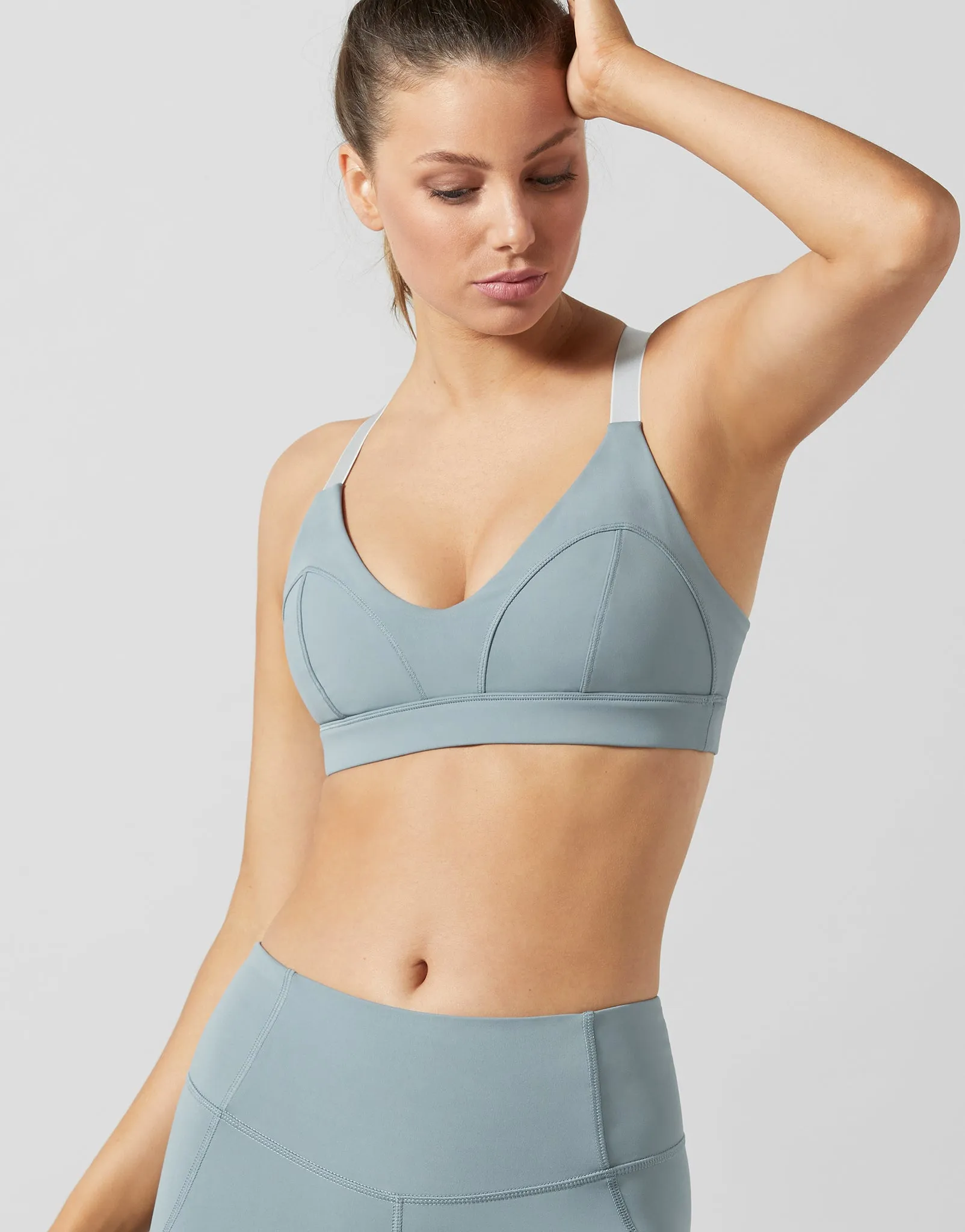 Liza Sorbet Green Sports Bra