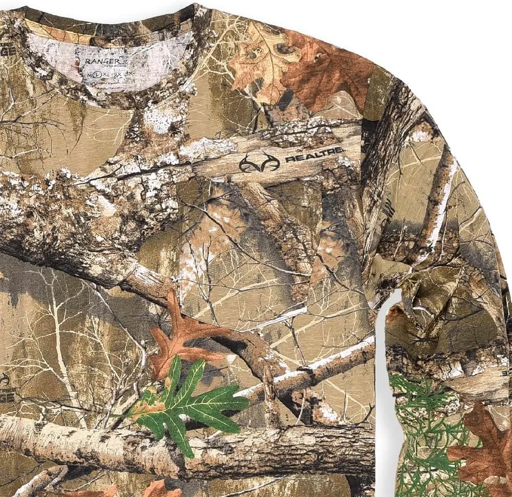Long Sleeve Camo Crewneck Tee Shirt for Men and Women