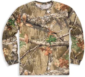 Long Sleeve Camo Crewneck Tee Shirt for Men and Women