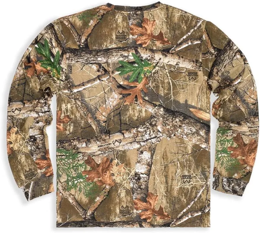 Long Sleeve Camo Crewneck Tee Shirt for Men and Women