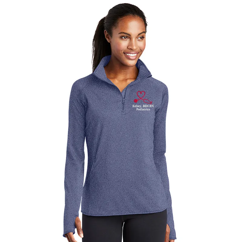 LST850 Ladies Sport-Wick® Stretch 1/2-Zip Pullover