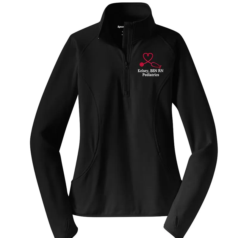 LST850 Ladies Sport-Wick® Stretch 1/2-Zip Pullover
