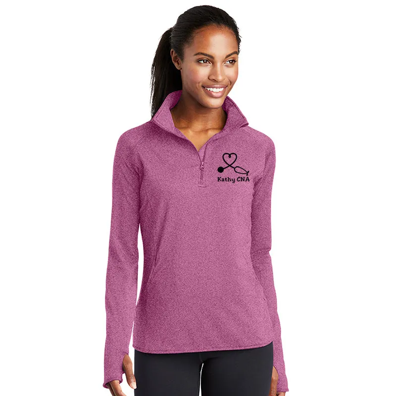 LST850 Ladies Sport-Wick® Stretch 1/2-Zip Pullover