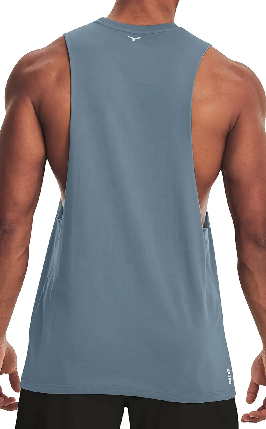 Men's Belief Drop Arm Tank Top Sleeveless Muscle T Shirts Gym Workout Stringers
