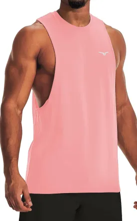 Men's Belief Drop Arm Tank Top Sleeveless Muscle T Shirts Gym Workout Stringers