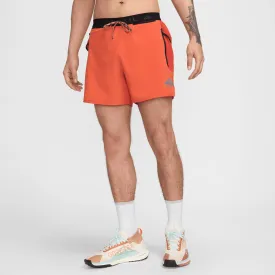 Men's Trail Second Sunrise 5" Brief-Lined Shorts (846 - Vintage Coral/Dragon Red/Black)