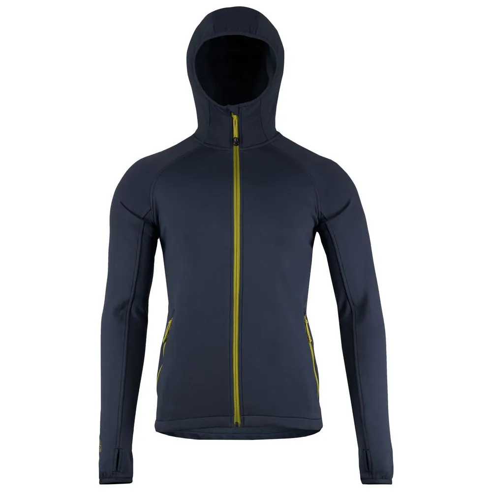 Mens Vandring Stretch Fleece Jacket (Storm Grey/Lime)