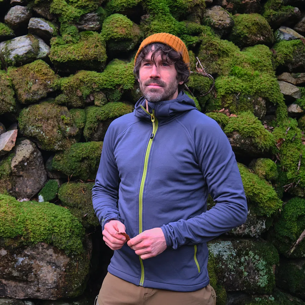 Mens Vandring Stretch Fleece Jacket (Storm Grey/Lime)