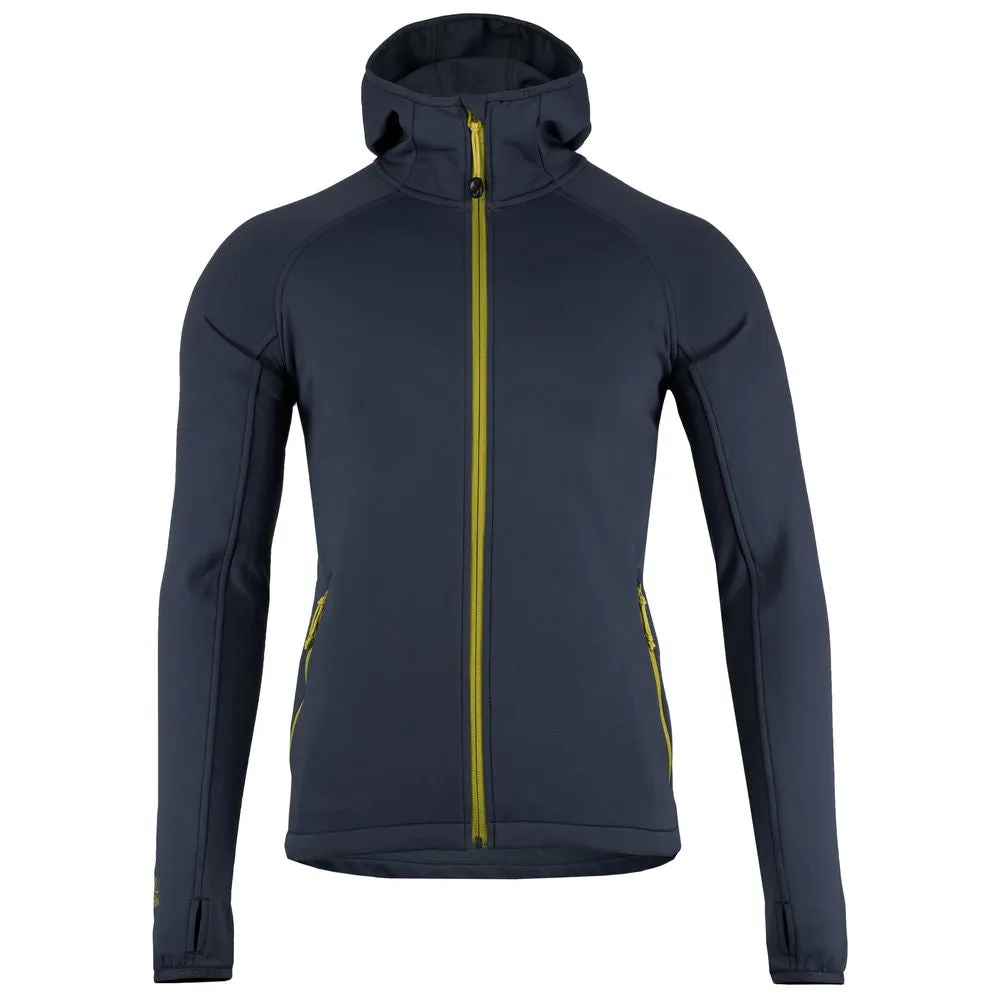 Mens Vandring Stretch Fleece Jacket (Storm Grey/Lime)