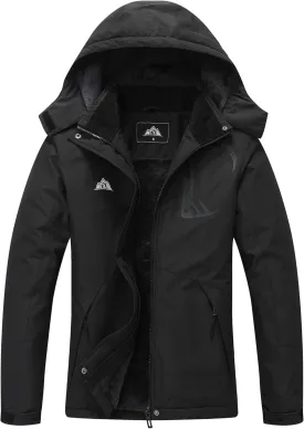 MOERDENG Women's Grey Winter Ski Jacket