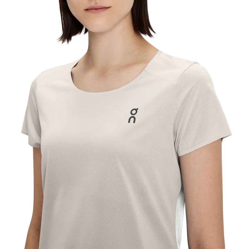 On Running Performance-Tee (Womens) - Pearl/Undyed-White