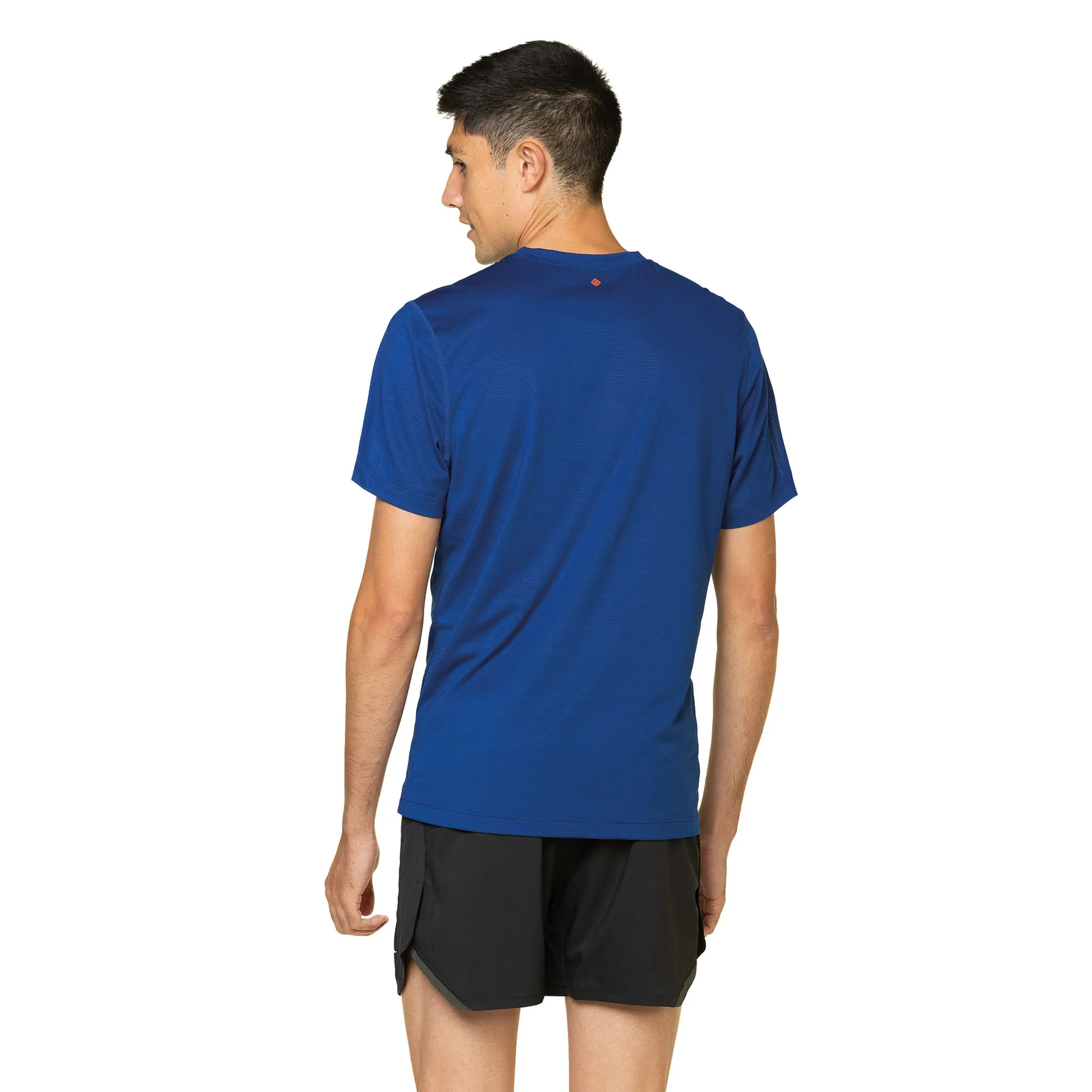 Ronhill | Men's Tech S/S Tee - Ocean/Cardinal Orange